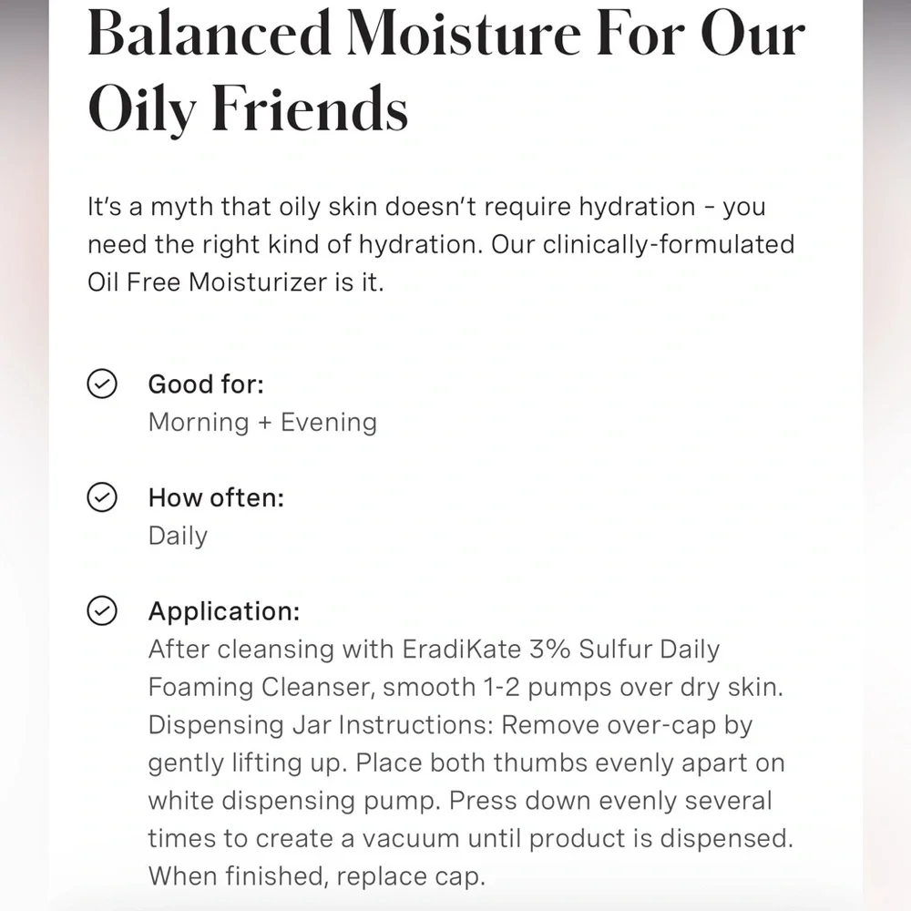 Kate Somerville Oil Free Moisturizer 1.7oz NIB